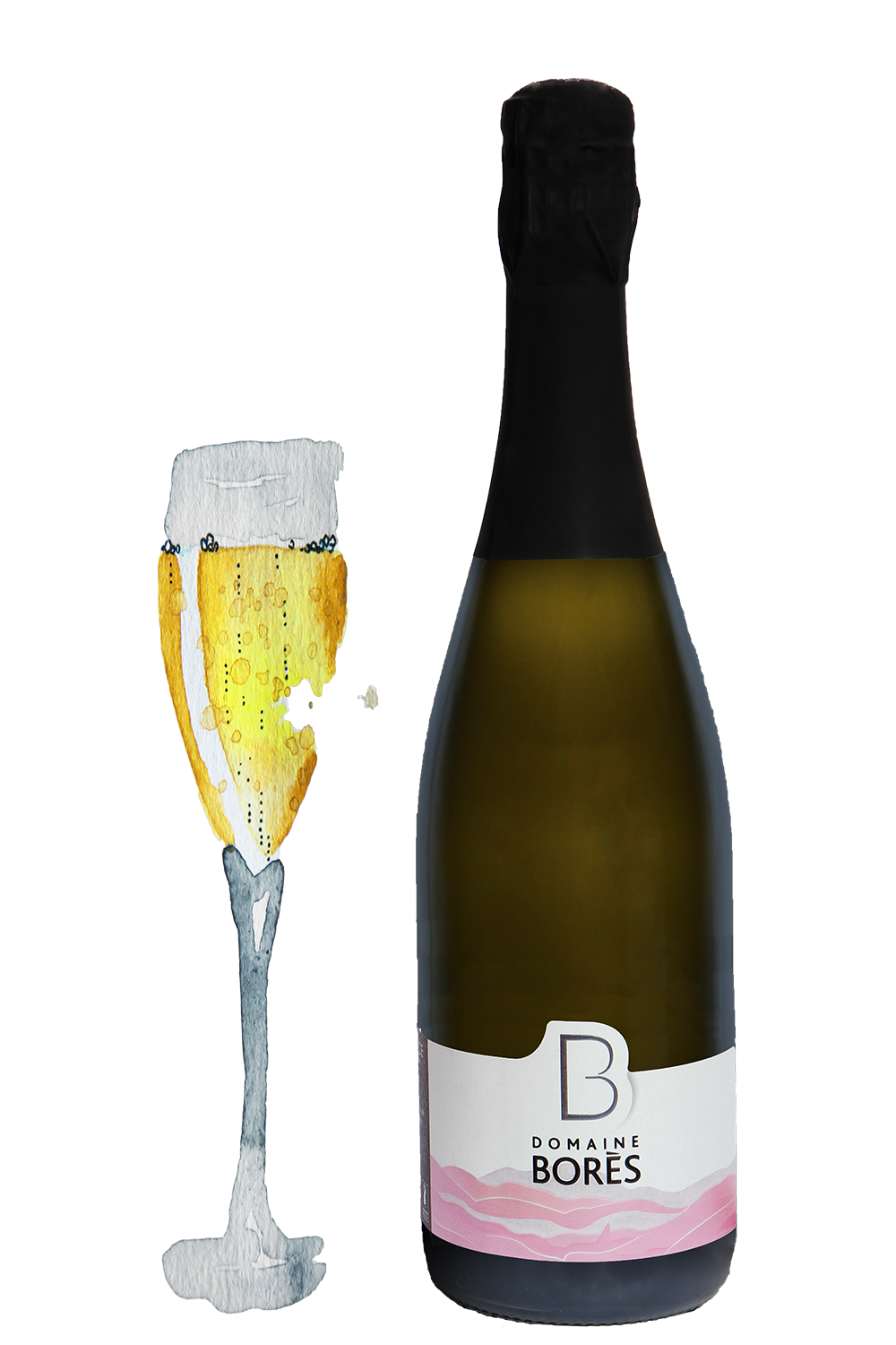 Crémant Pinot Gris Sec_Dessin2 Crémant Pinot Gris Sec – Image 1